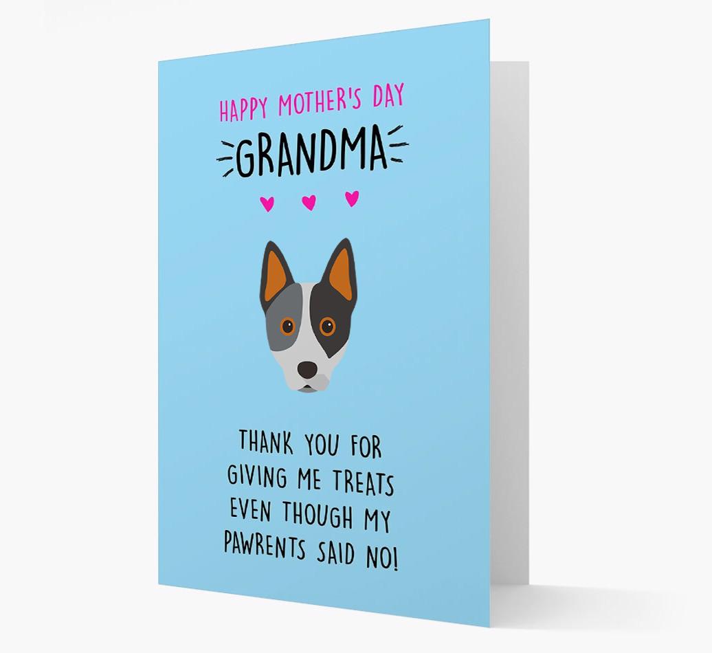 'Happy Mother's Day Grandma' Card with your {breedFullName} Icon