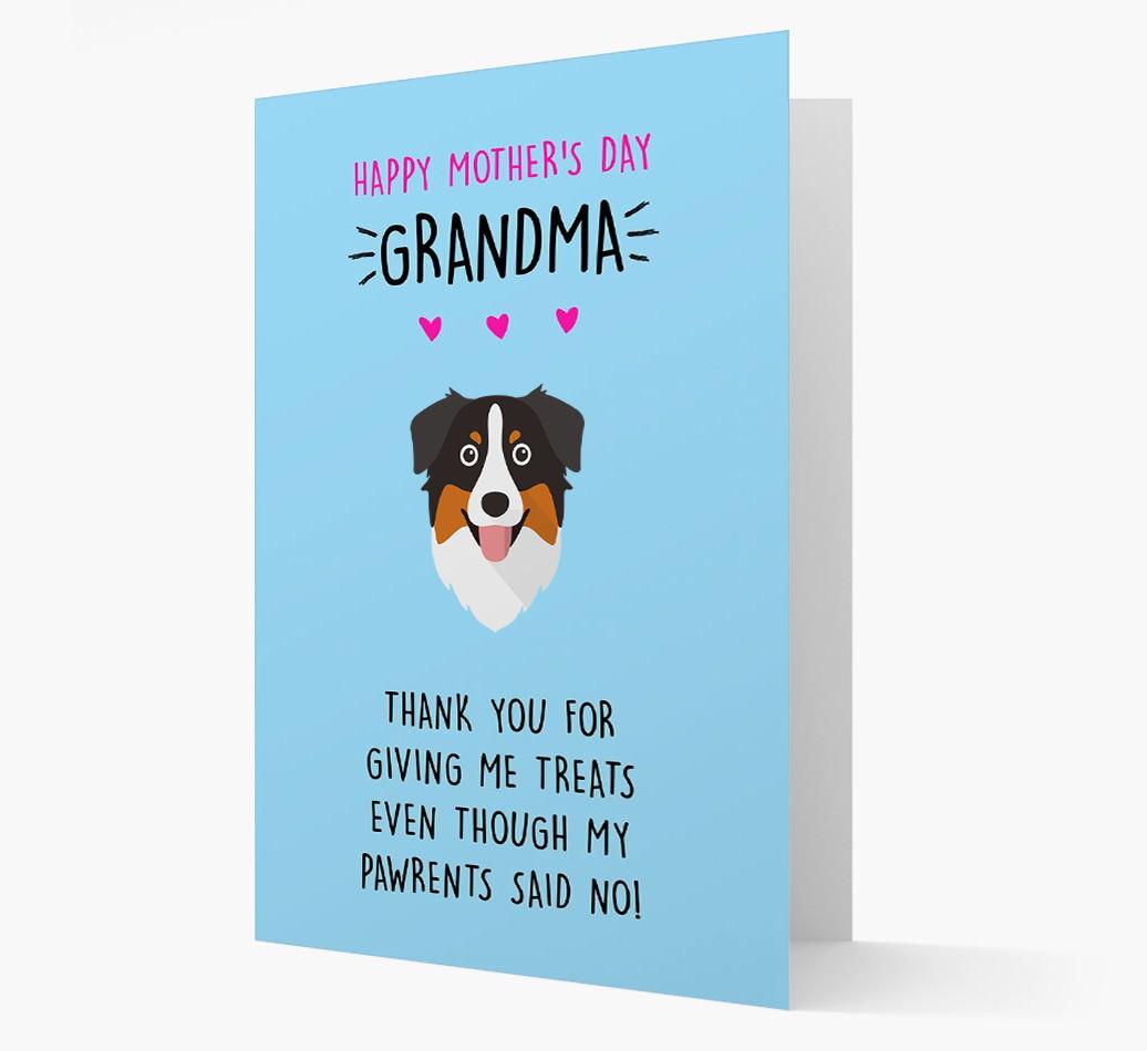 'Happy Mother's Day Grandma' Card with your {breedFullName} Icon