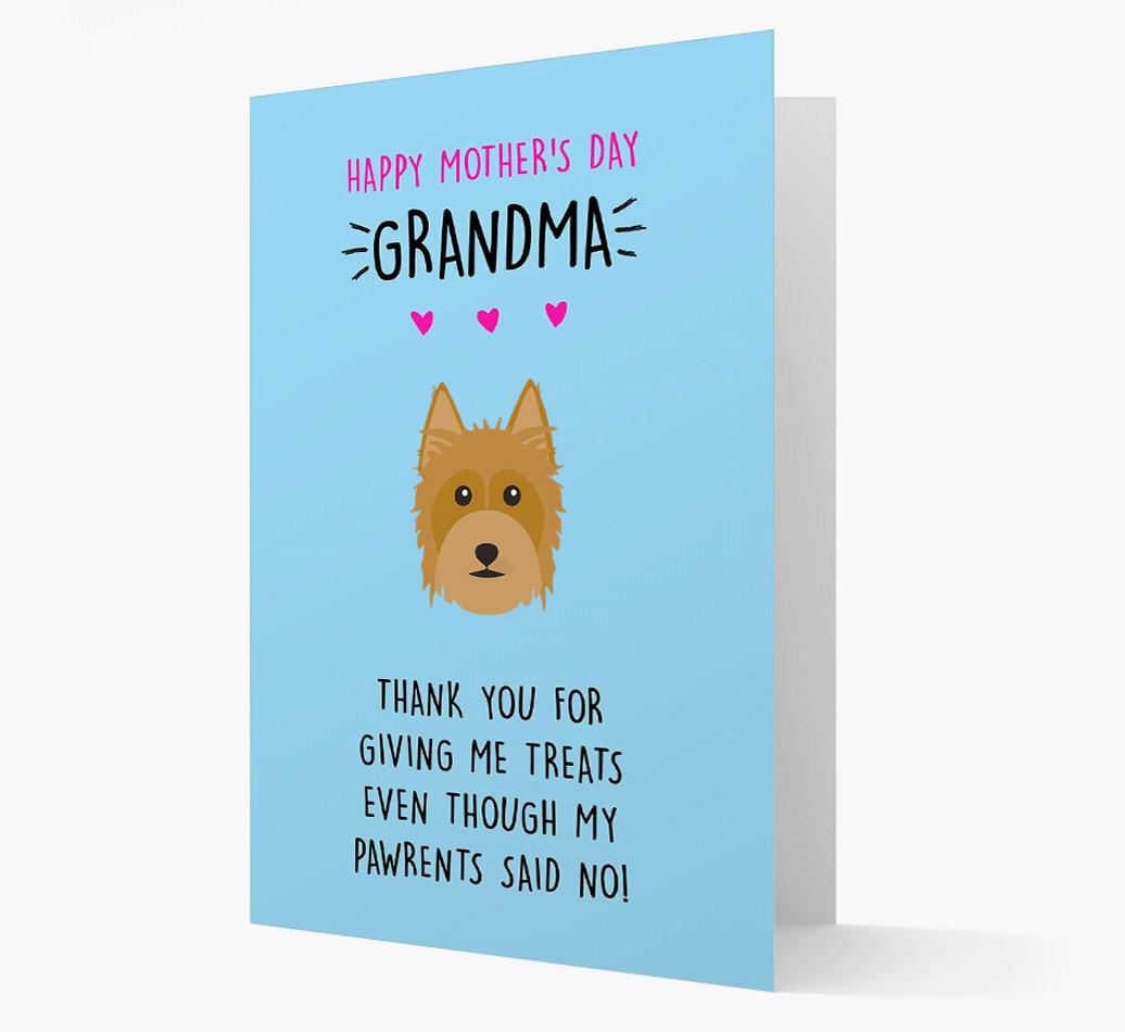 'Happy Mother's Day Grandma' Card with your {breedFullName} Icon