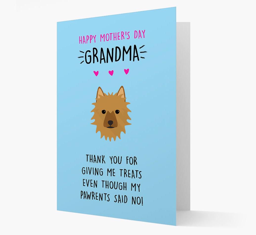 'Happy Mother's Day Grandma' Card with your {breedFullName} Icon