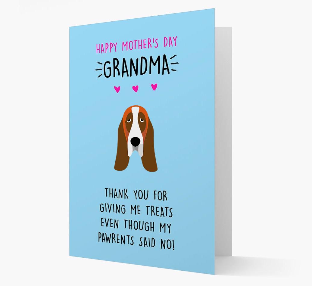 'Happy Mother's Day Grandma' Card with your {breedFullName} Icon