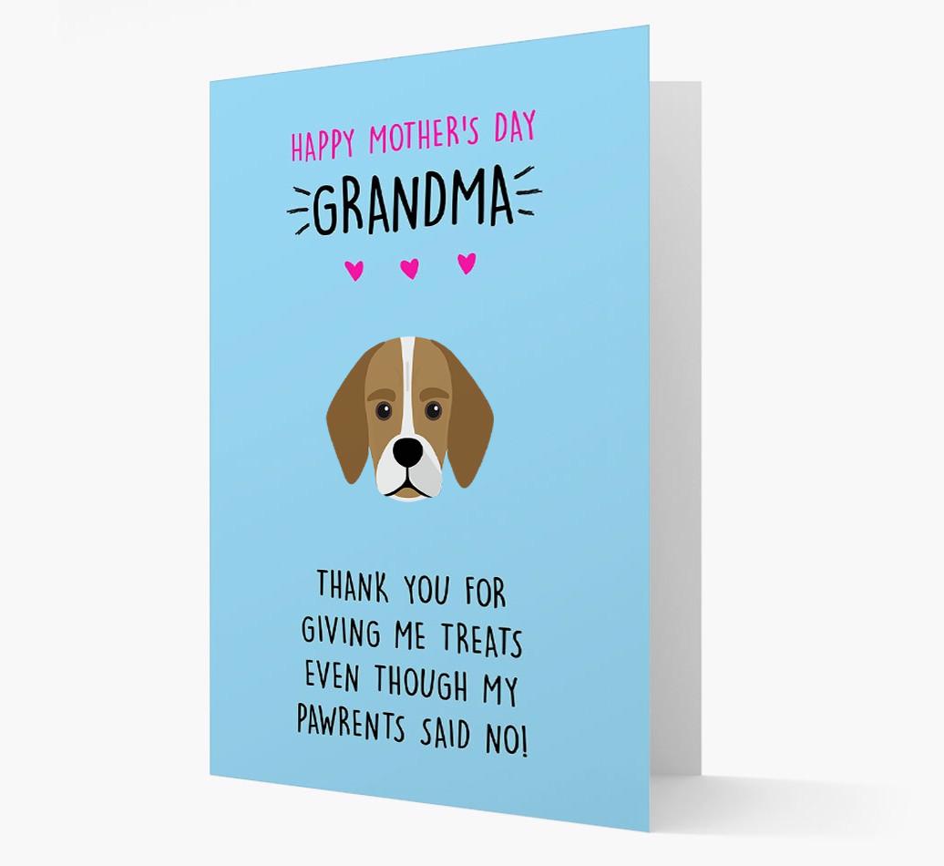'Happy Mother's Day Grandma' Card with your {breedFullName} Icon