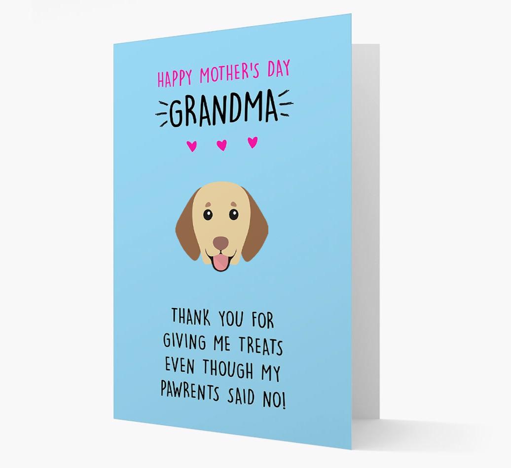 'Happy Mother's Day Grandma' Card with your {breedFullName} Icon