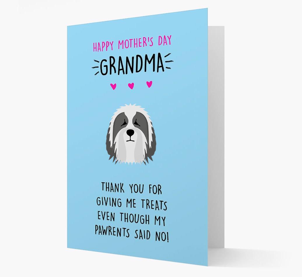 'Happy Mother's Day Grandma' Card with your {breedFullName} Icon