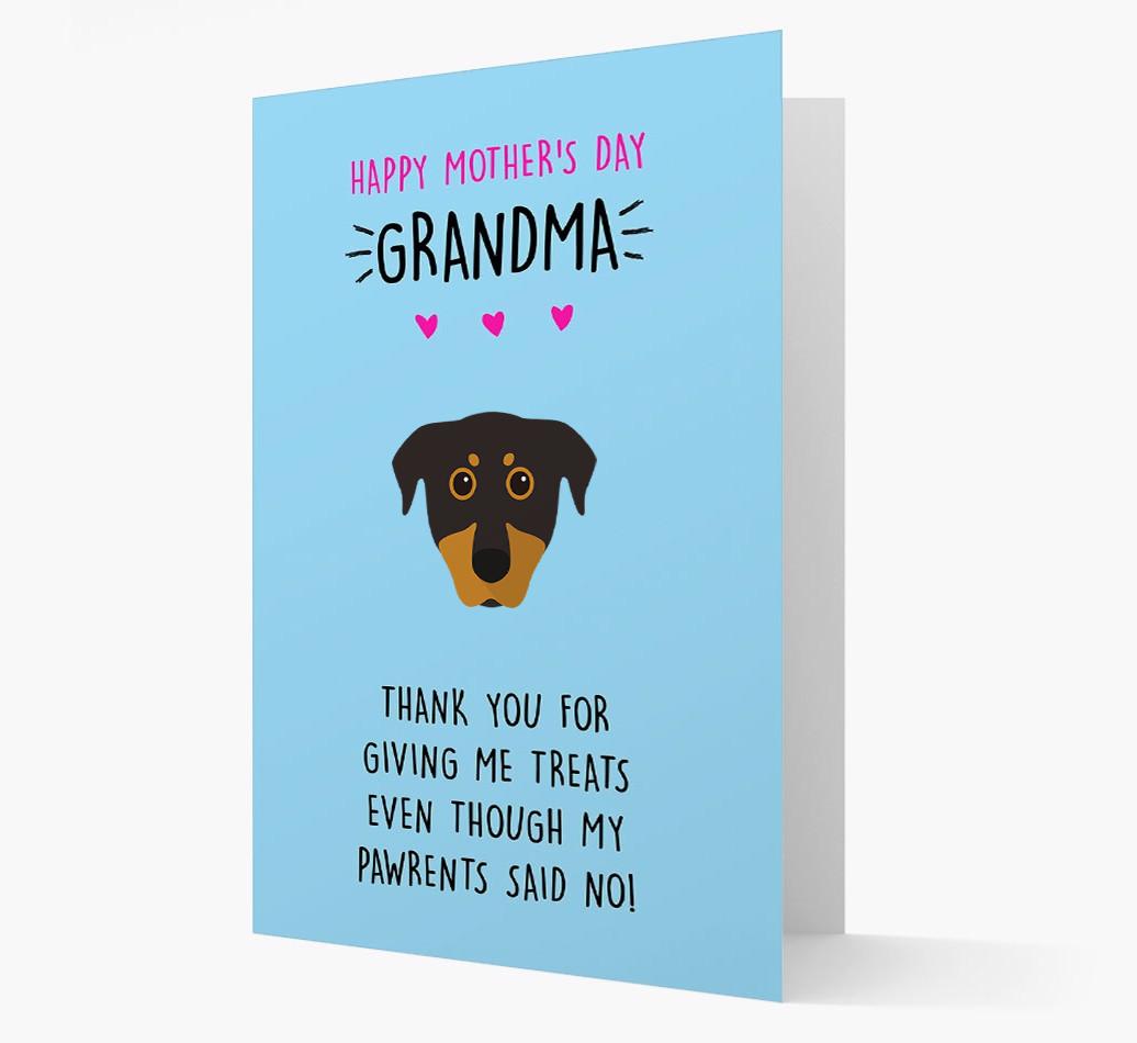 'Happy Mother's Day Grandma' Card with your {breedFullName} Icon