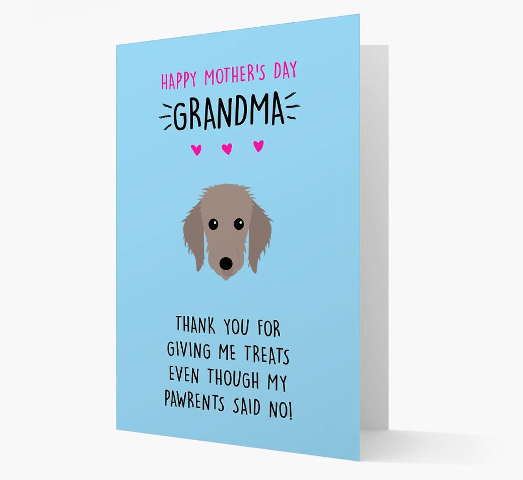 'Happy Mother's Day Grandma' Card with your {breedFullName} Icon