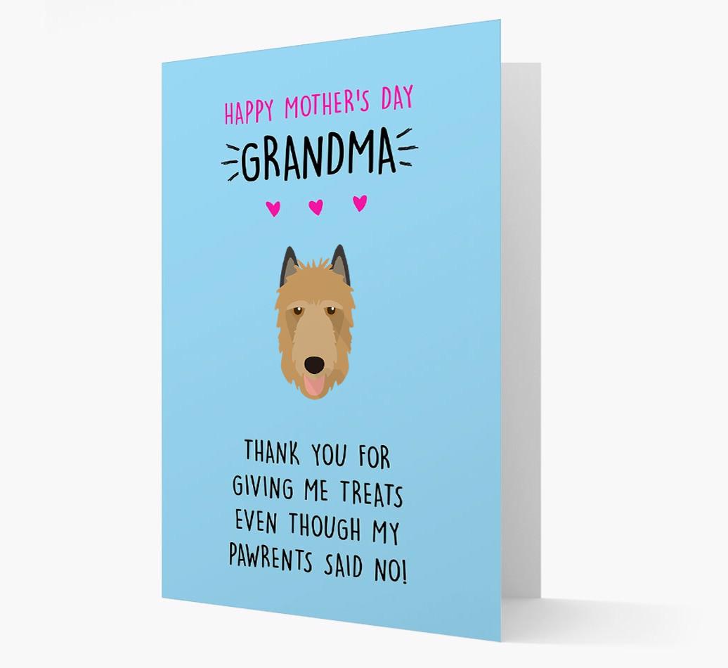'Happy Mother's Day Grandma' Card with your {breedFullName} Icon