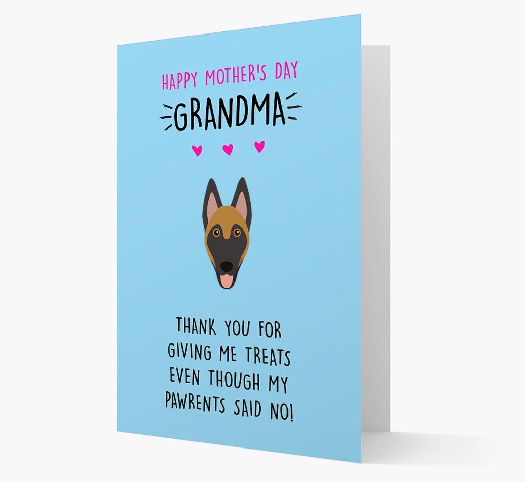 'Happy Mother's Day Grandma' Card with your {breedFullName} Icon