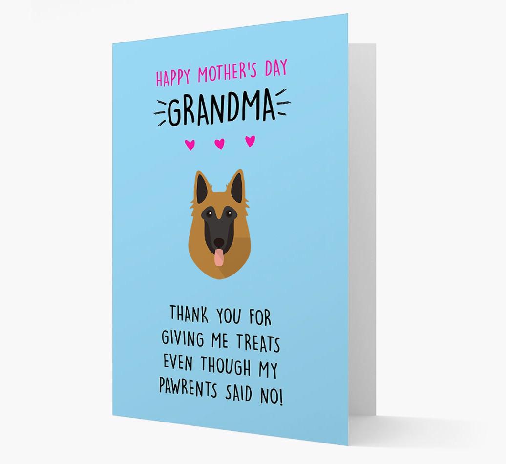'Happy Mother's Day Grandma' Card with your {breedFullName} Icon