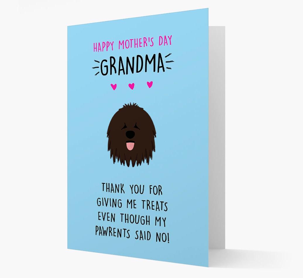 'Happy Mother's Day Grandma' Card with your {breedFullName} Icon