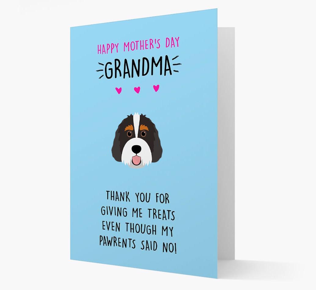 'Happy Mother's Day Grandma' Card with your {breedFullName} Icon