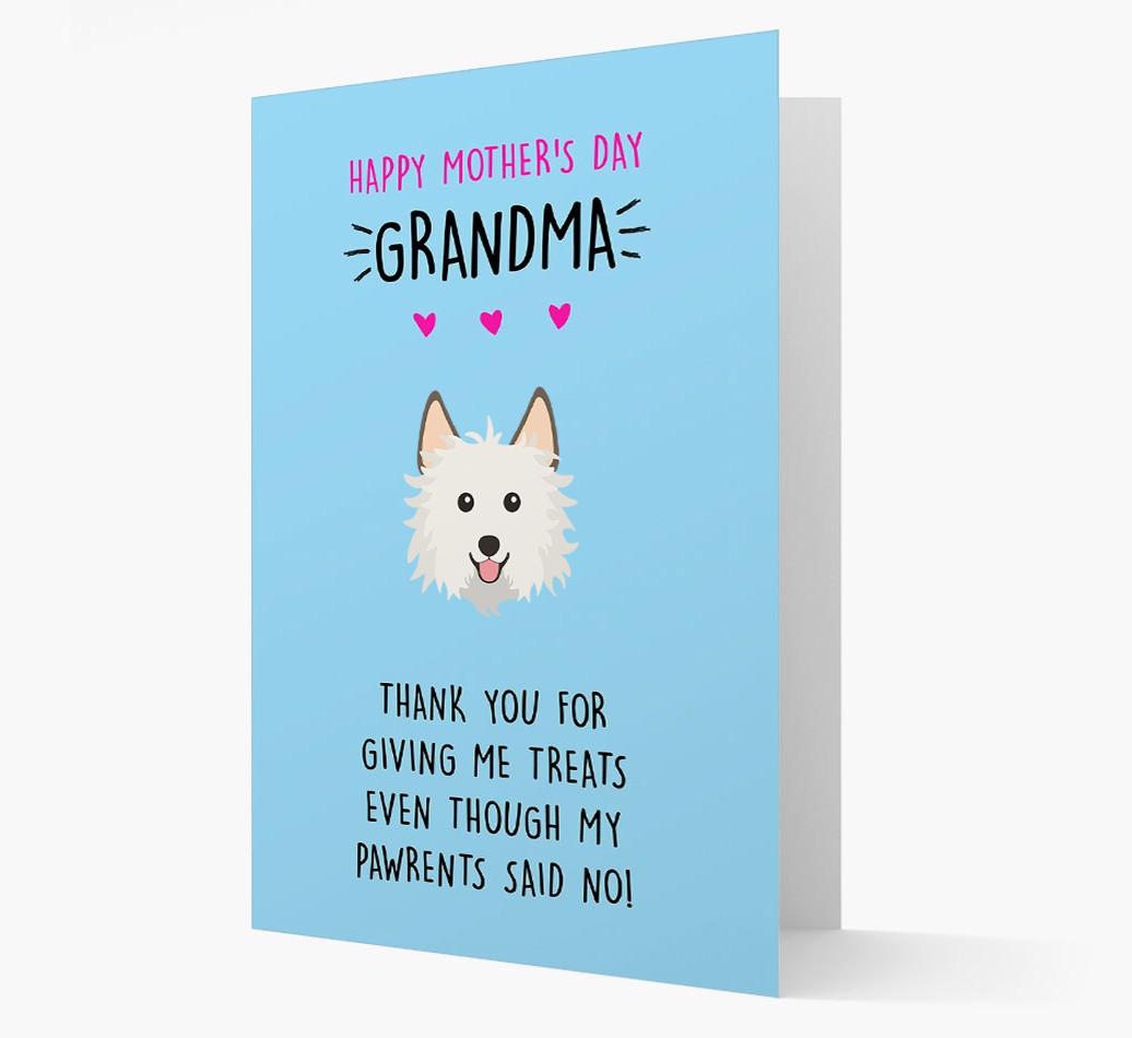 'Happy Mother's Day Grandma' Card with your {breedFullName} Icon