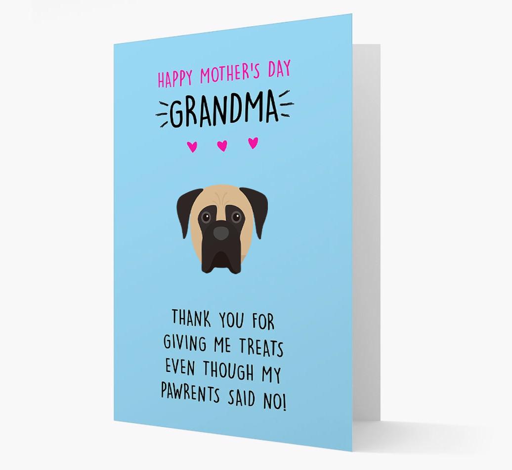 'Happy Mother's Day Grandma' Card with your {breedFullName} Icon
