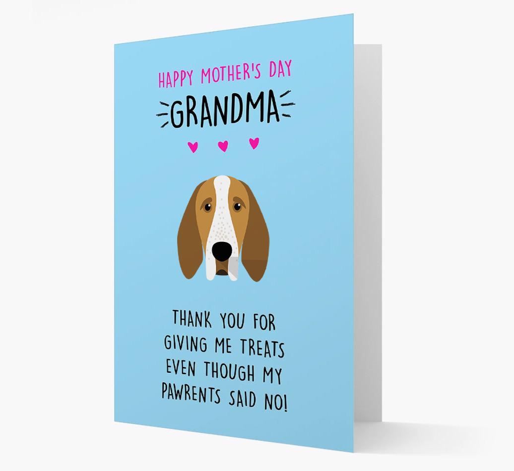 'Happy Mother's Day Grandma' Card with your {breedFullName} Icon