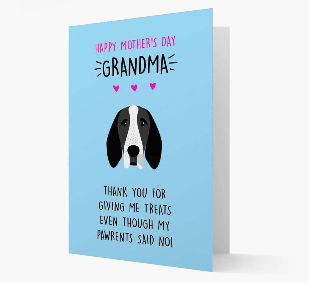 'Happy Mother's Day Grandma' Card with your {breedFullName} Icon