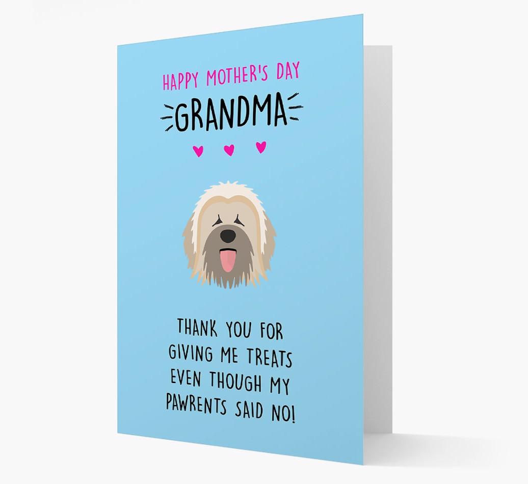 'Happy Mother's Day Grandma' Card with your {breedFullName} Icon