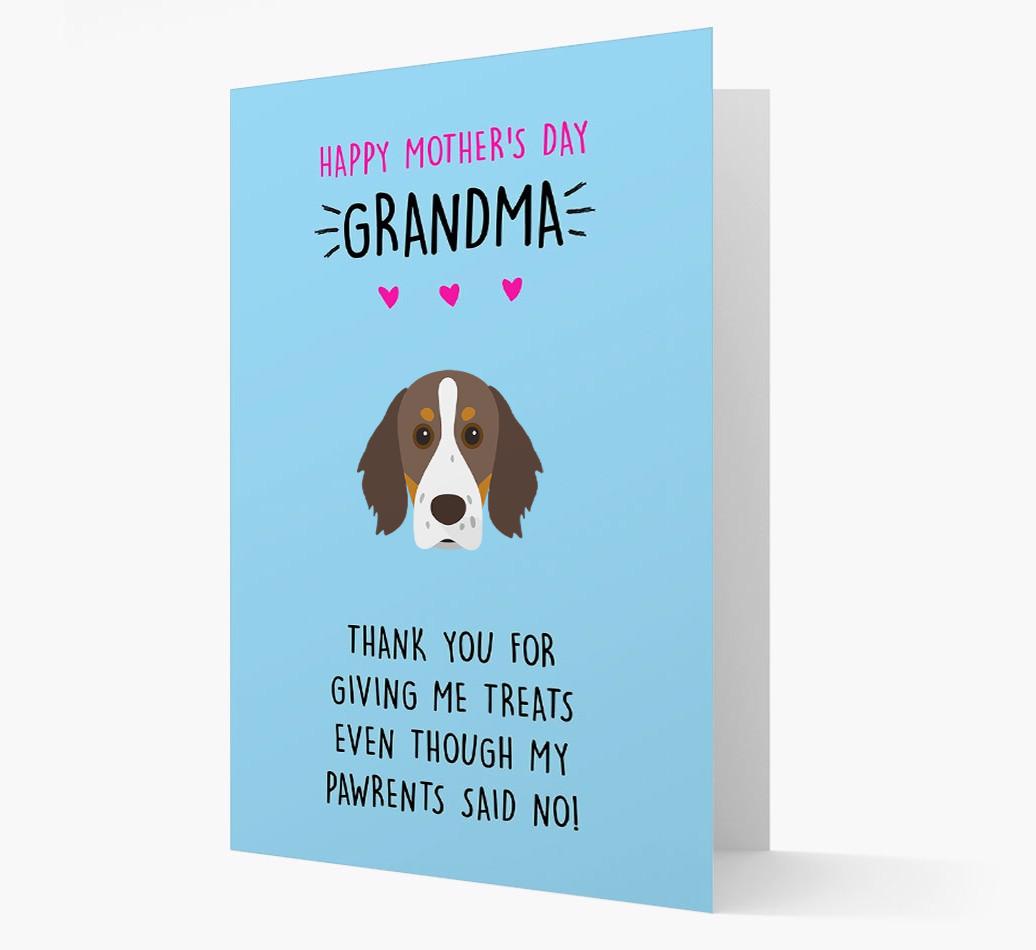 'Happy Mother's Day Grandma' Card with your {breedFullName} Icon