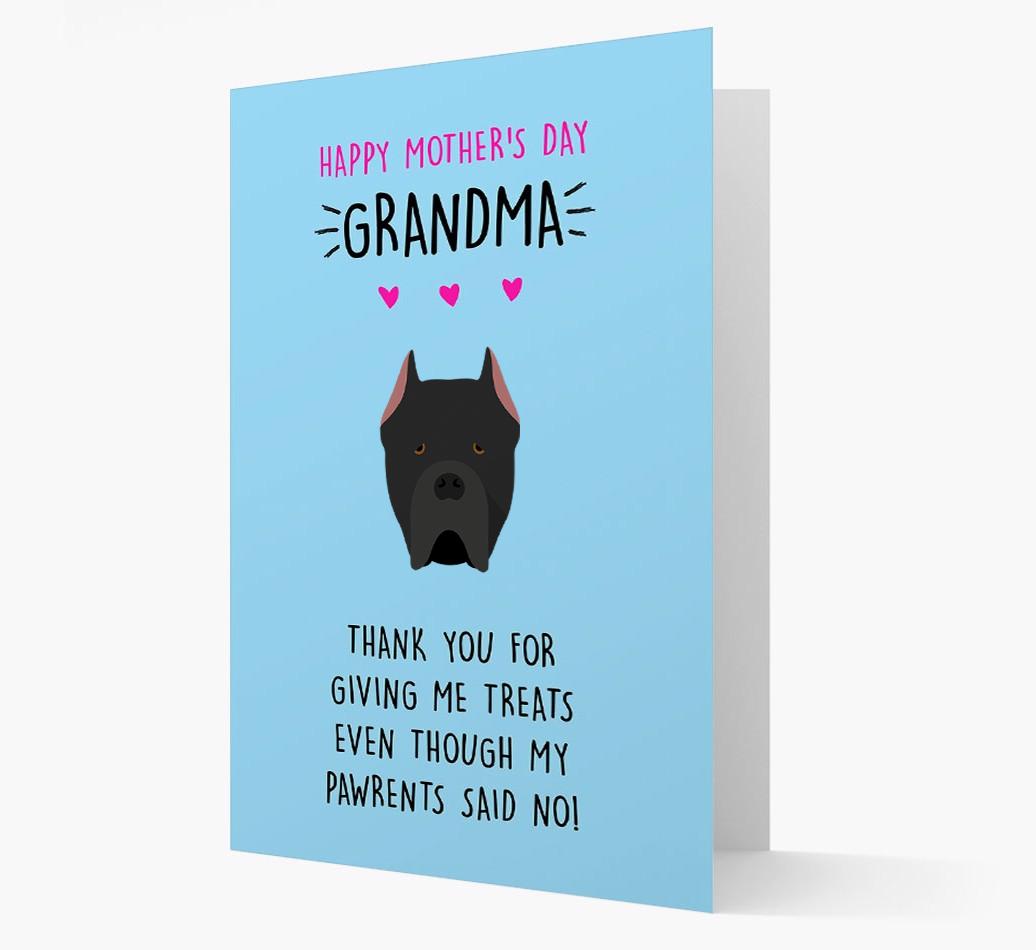 'Happy Mother's Day Grandma' Card with your {breedFullName} Icon