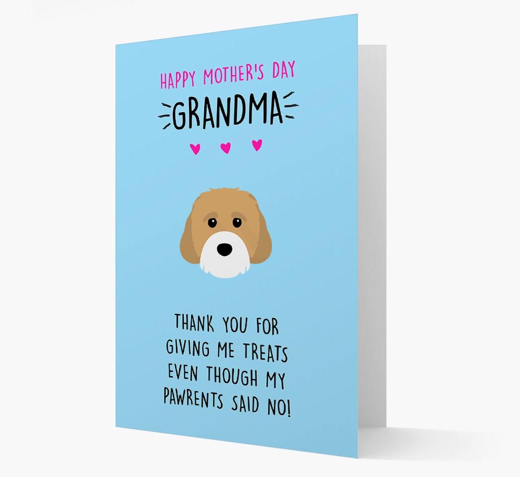 'Happy Mother's Day Grandma' Card with your {breedFullName} Icon