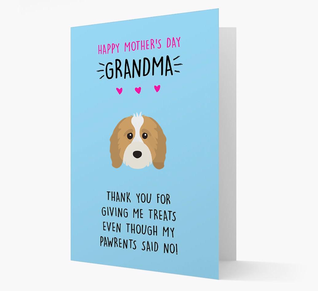 'Happy Mother's Day Grandma' Card with your {breedFullName} Icon