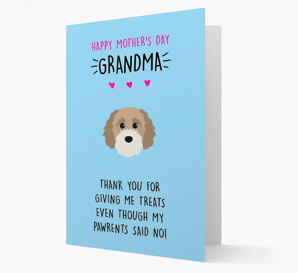 'Happy Mother's Day Grandma' Card with your {breedFullName} Icon