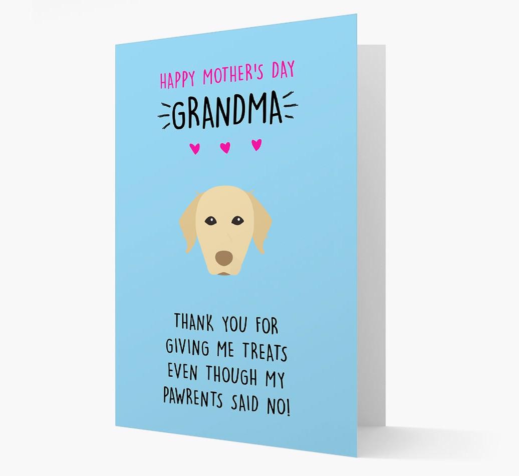 'Happy Mother's Day Grandma' Card with your {breedFullName} Icon