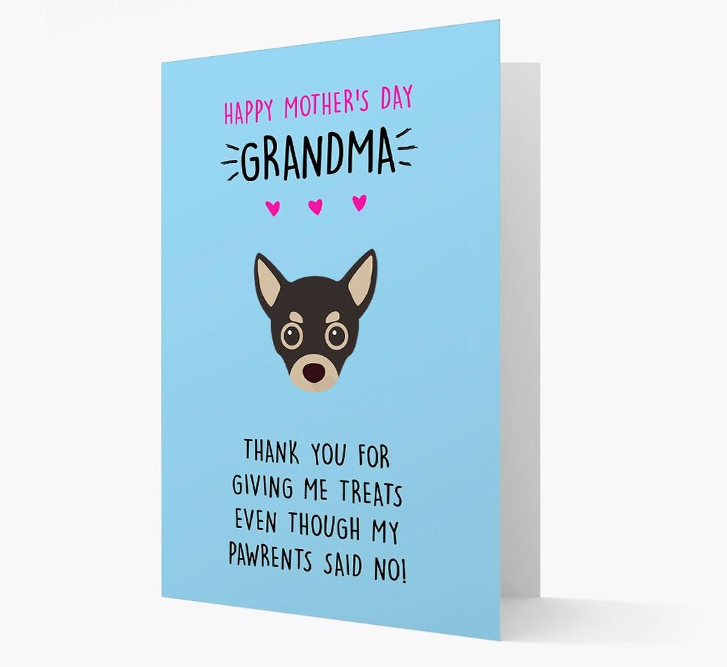 'Happy Mother's Day Grandma' Card with your {breedFullName} Icon