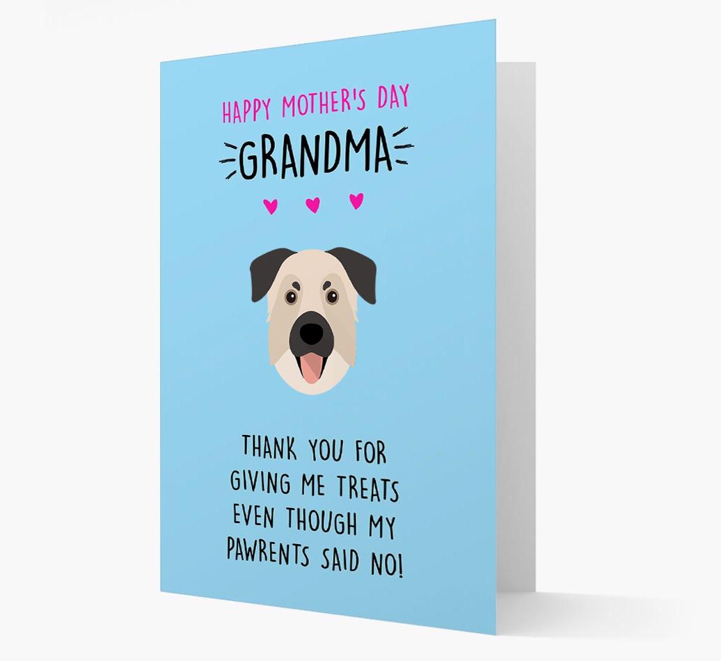 'Happy Mother's Day Grandma' Card with your {breedFullName} Icon