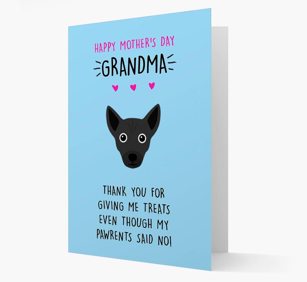 'Happy Mother's Day Grandma' Card with your {breedFullName} Icon
