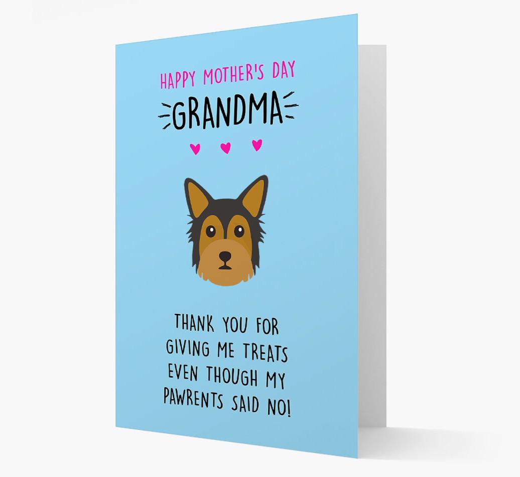 'Happy Mother's Day Grandma' Card with your {breedFullName} Icon
