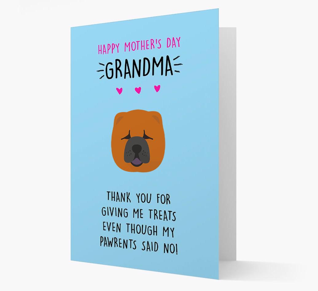 'Happy Mother's Day Grandma' Card with your {breedFullName} Icon
