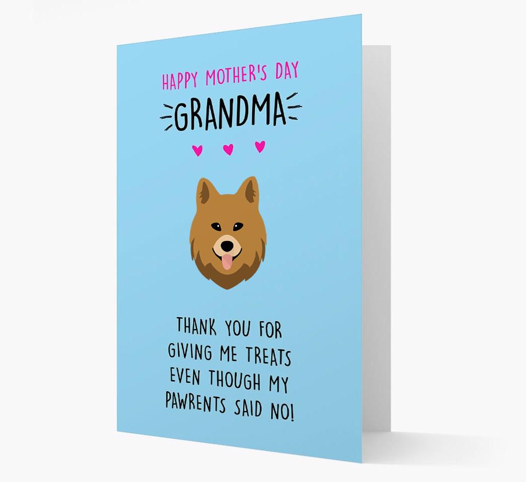 'Happy Mother's Day Grandma' Card with your {breedFullName} Icon