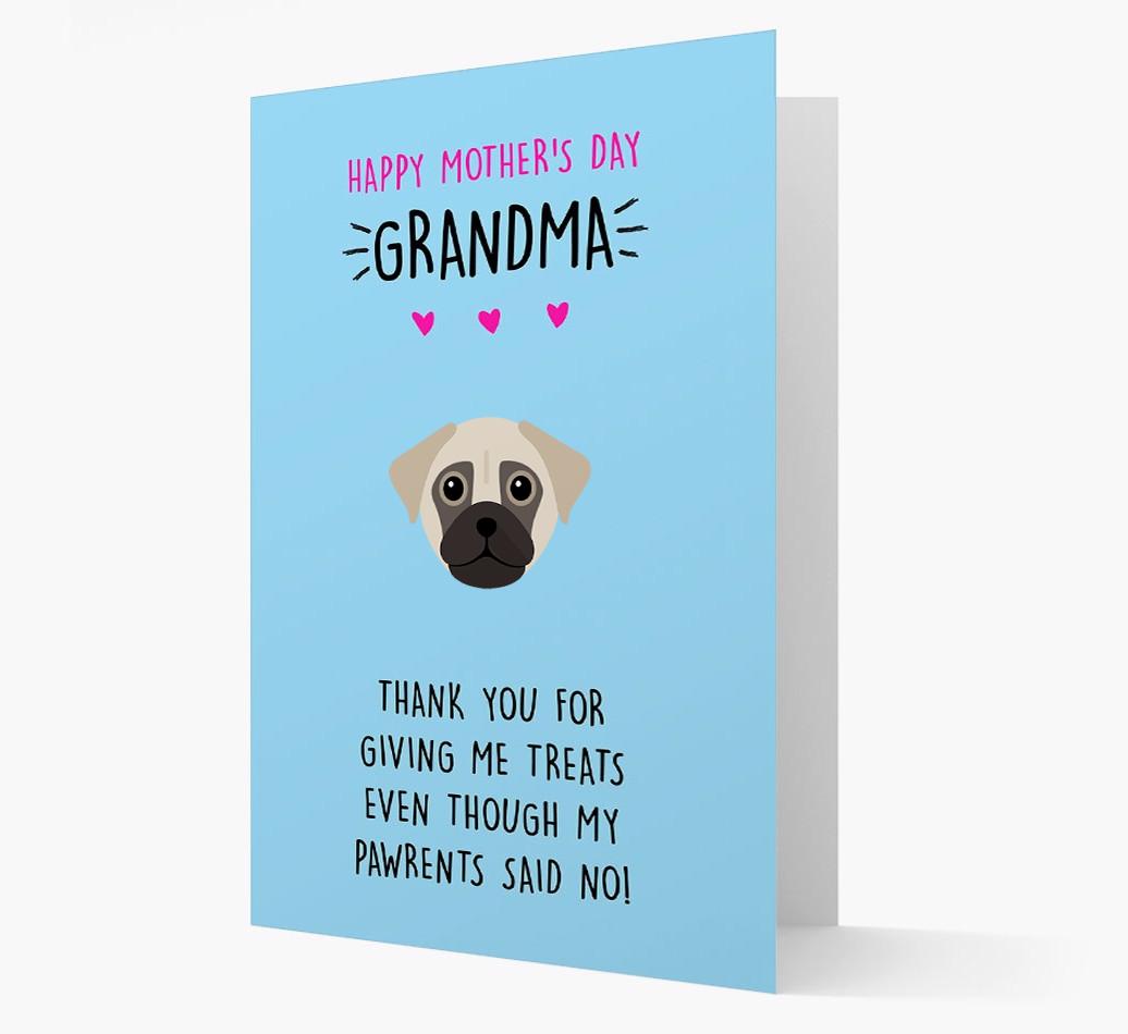 'Happy Mother's Day Grandma' Card with your {breedFullName} Icon