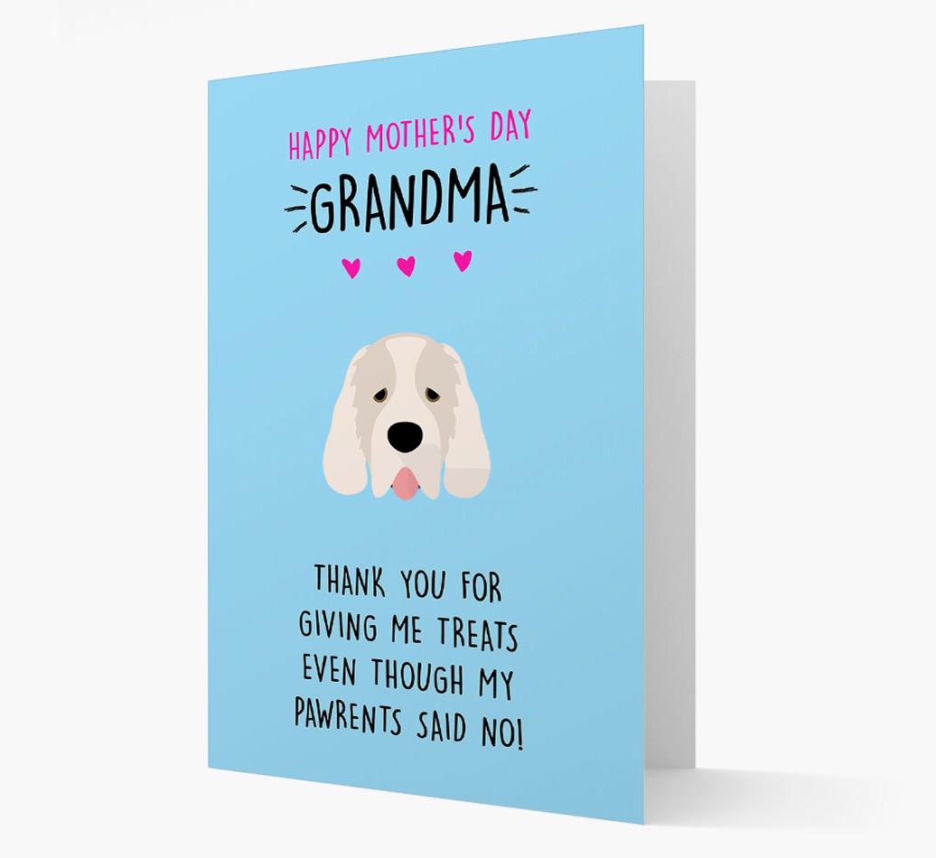 'Happy Mother's Day Grandma' Card with your {breedFullName} Icon