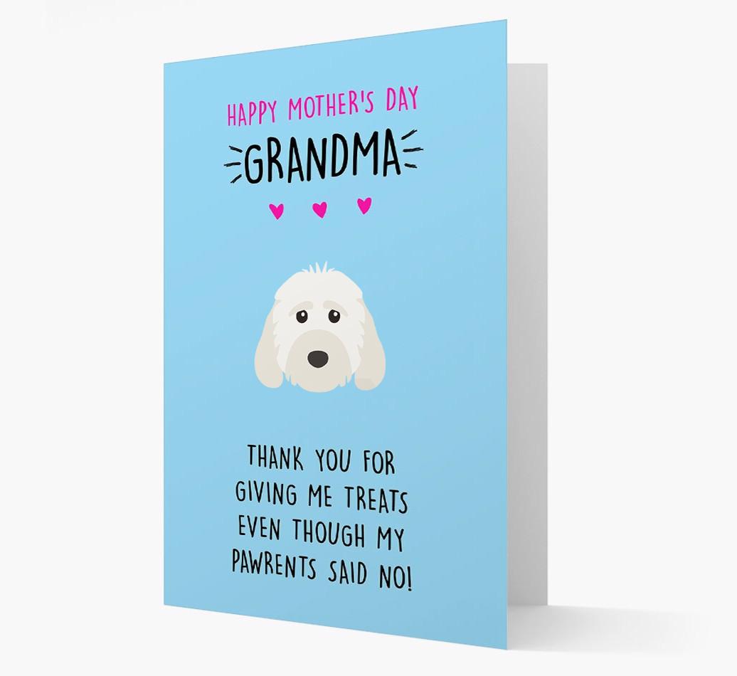 'Happy Mother's Day Grandma' Card with your {breedFullName} Icon