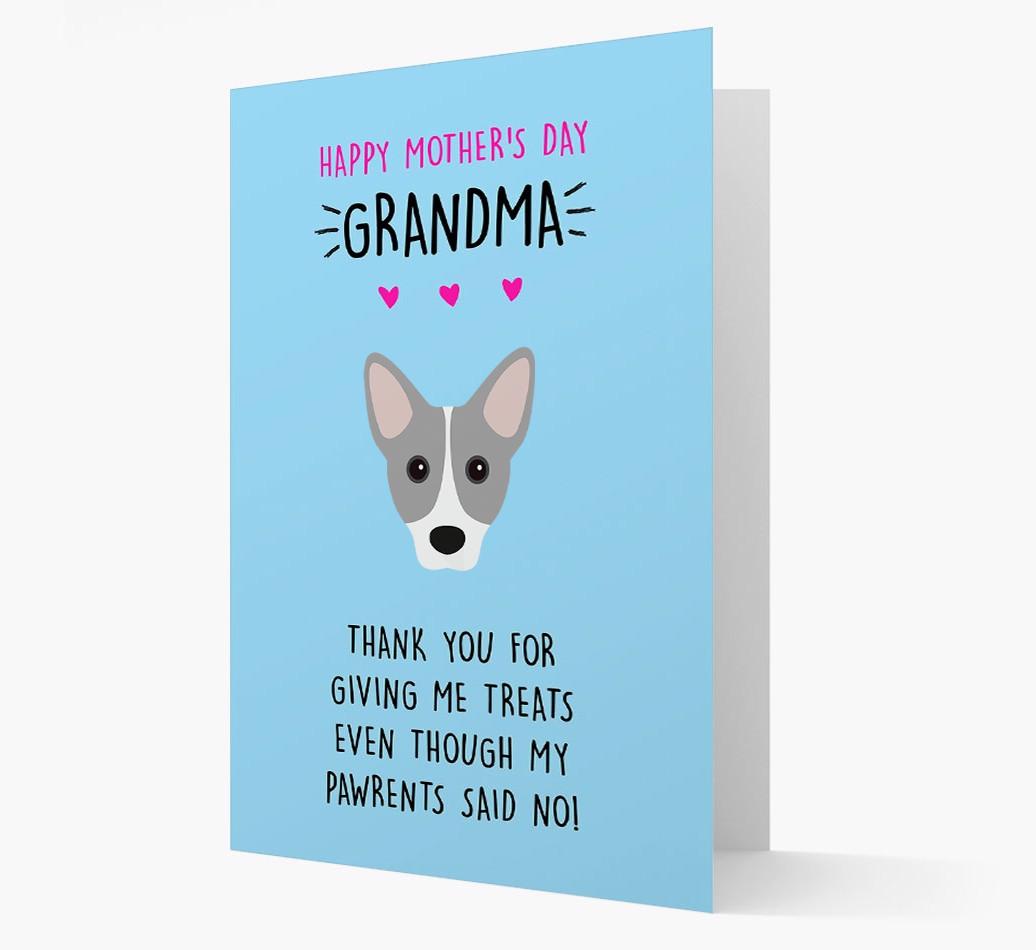 'Happy Mother's Day Grandma' Card with your {breedFullName} Icon