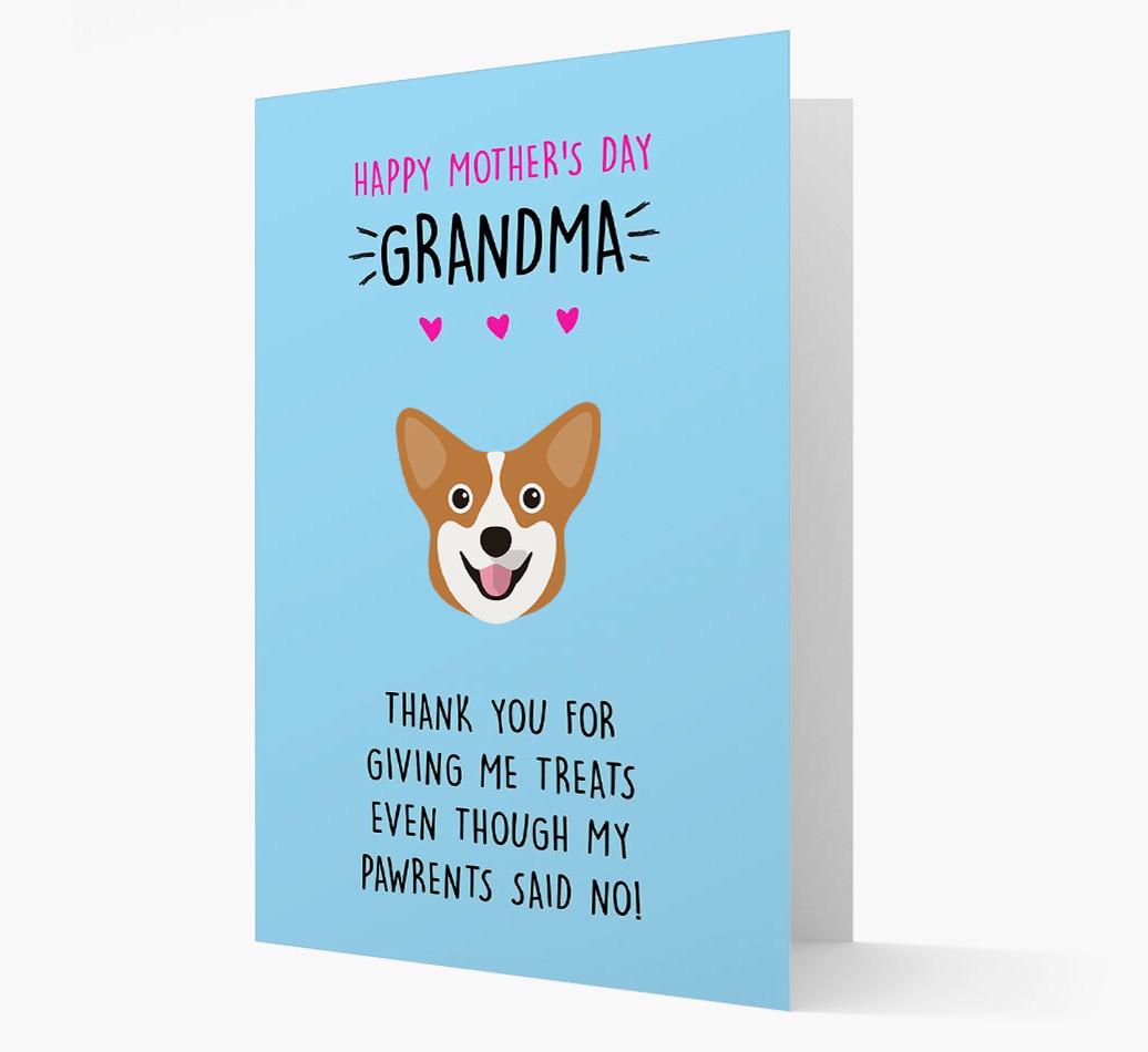 'Happy Mother's Day Grandma' Card with your {breedFullName} Icon