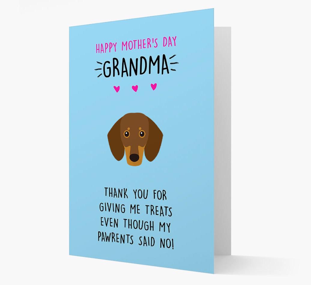'Happy Mother's Day Grandma' Card with your {breedFullName} Icon
