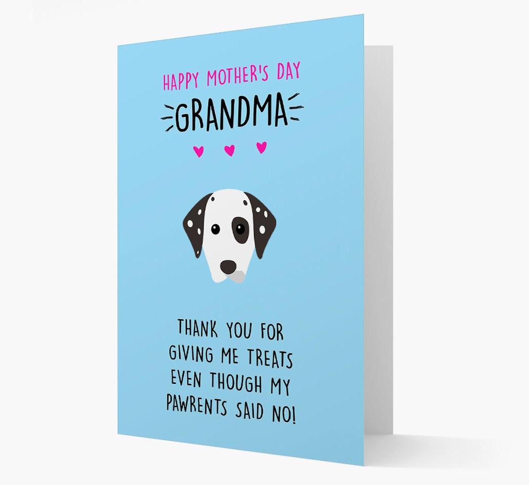'Happy Mother's Day Grandma' Card with your {breedFullName} Icon