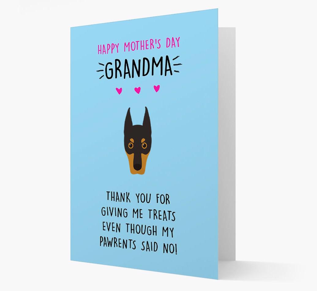 'Happy Mother's Day Grandma' Card with your {breedFullName} Icon