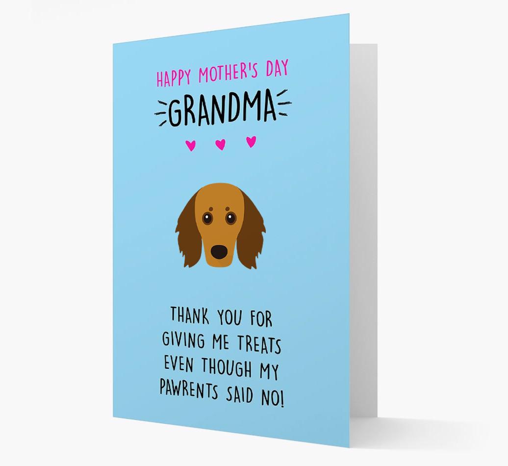 'Happy Mother's Day Grandma' Card with your {breedFullName} Icon