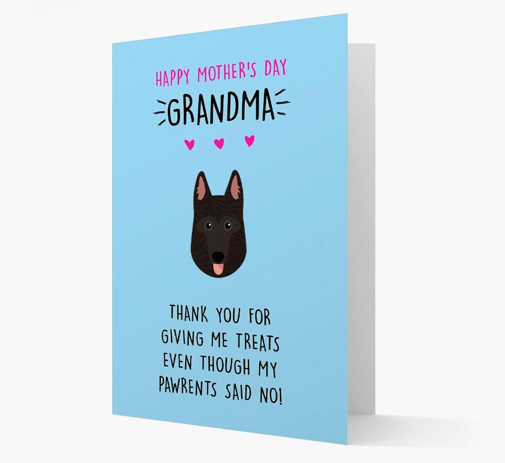 'Happy Mother's Day Grandma' Card with your {breedFullName} Icon