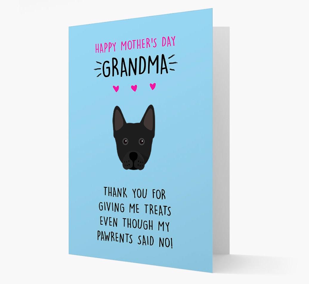 'Happy Mother's Day Grandma' Card with your {breedFullName} Icon