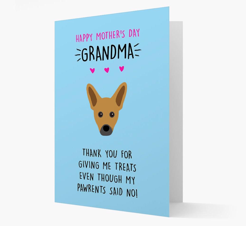 'Happy Mother's Day Grandma' Card with your {breedFullName} Icon