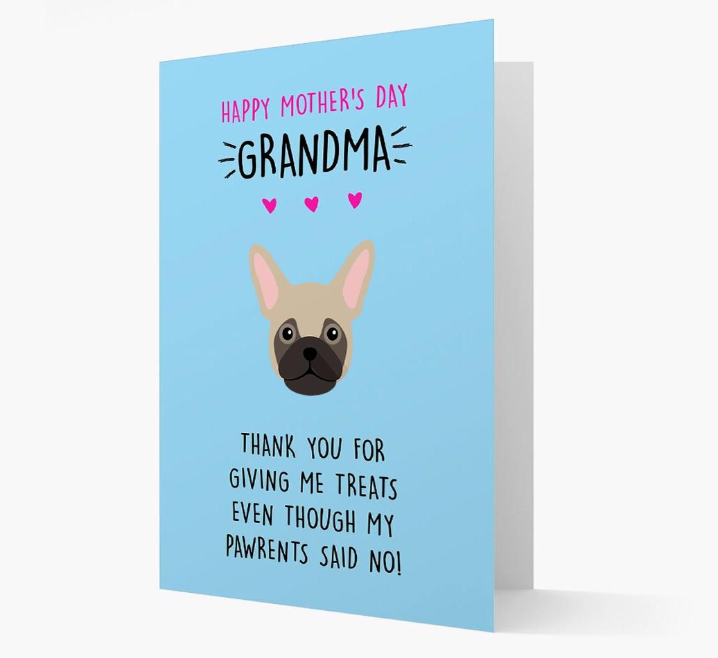 'Happy Mother's Day Grandma' Card with your {breedFullName} Icon