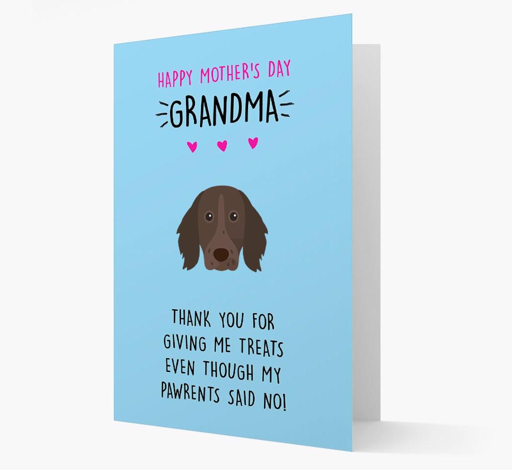 'Happy Mother's Day Grandma' Card with your {breedFullName} Icon