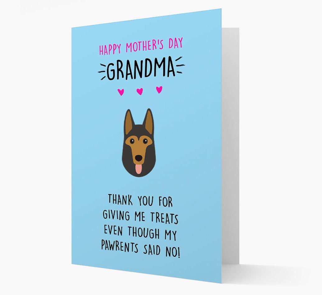 'Happy Mother's Day Grandma' Card with your {breedFullName} Icon