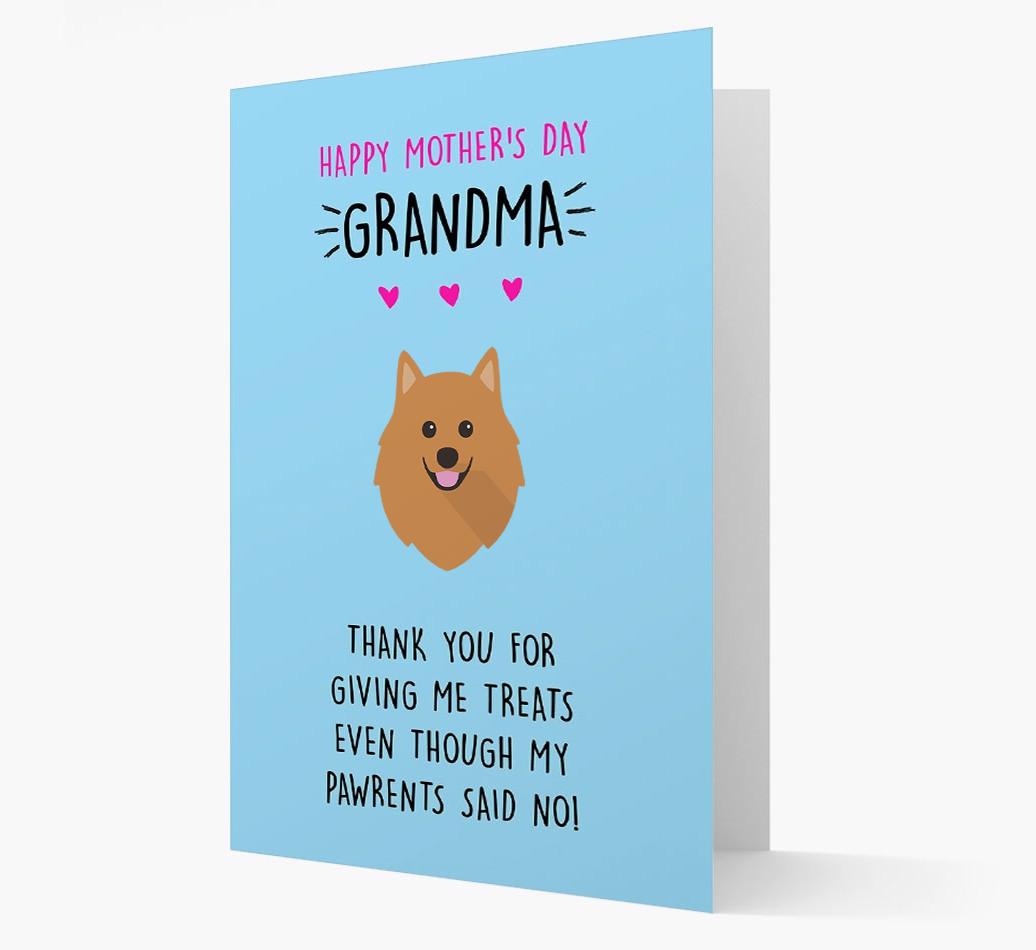 'Happy Mother's Day Grandma' Card with your {breedFullName} Icon