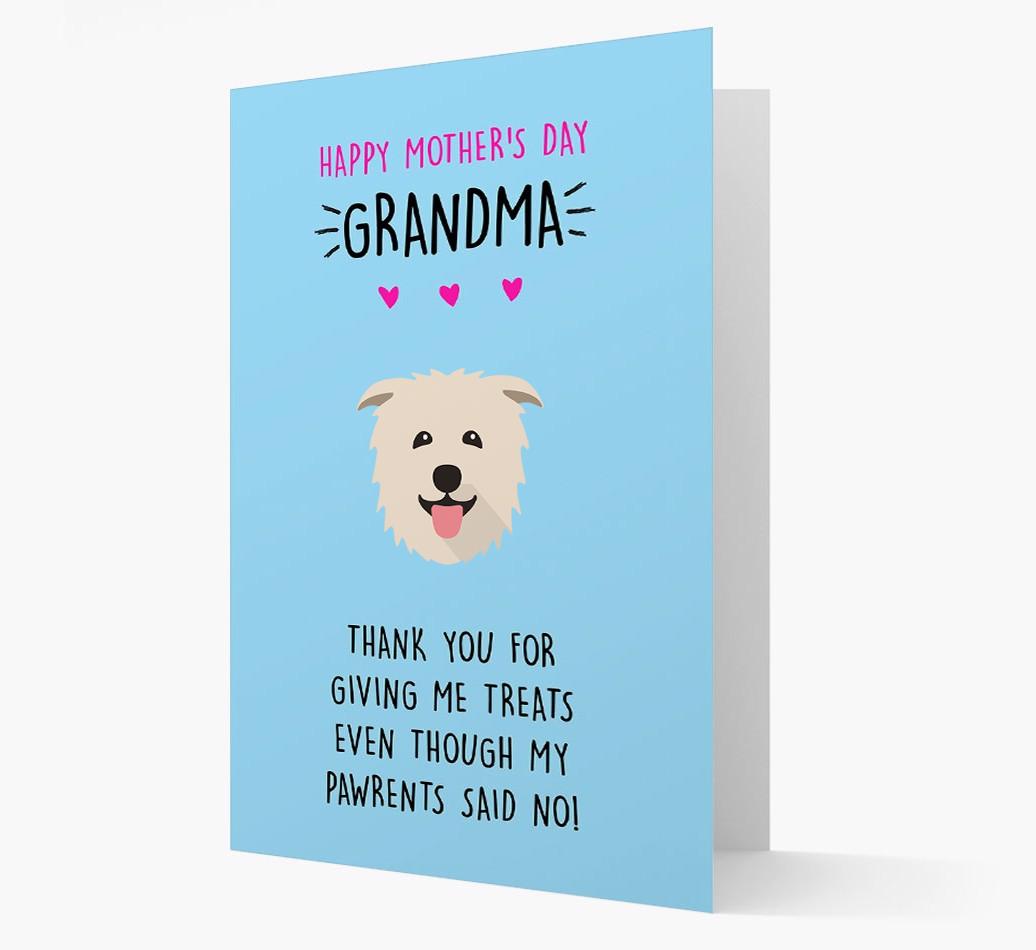 'Happy Mother's Day Grandma' Card with your {breedFullName} Icon