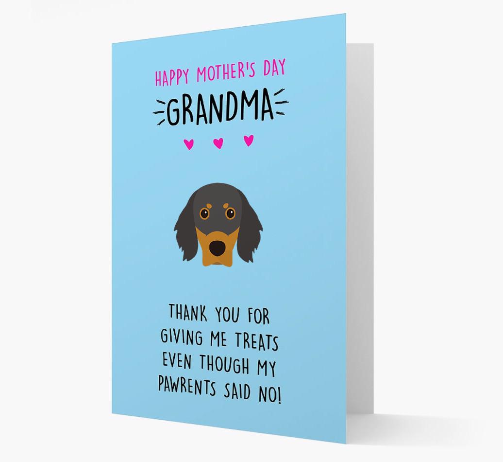 'Happy Mother's Day Grandma' Card with your {breedFullName} Icon